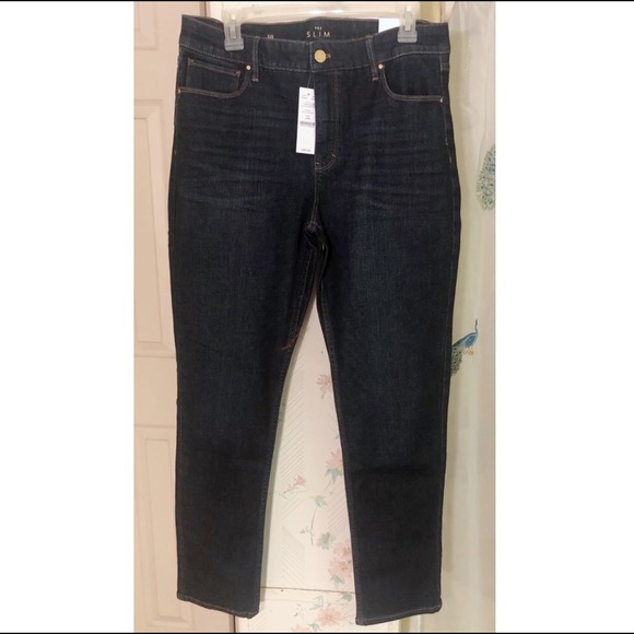 White House Black Market Pants - WHBM Denim Dark Wash Sculpt Fit Slim Pants